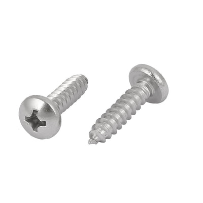 Harfington M3.5x16mm 316 Stainless Steel Phillips Pan Head Self Tapping Screws Bolts 50pcs