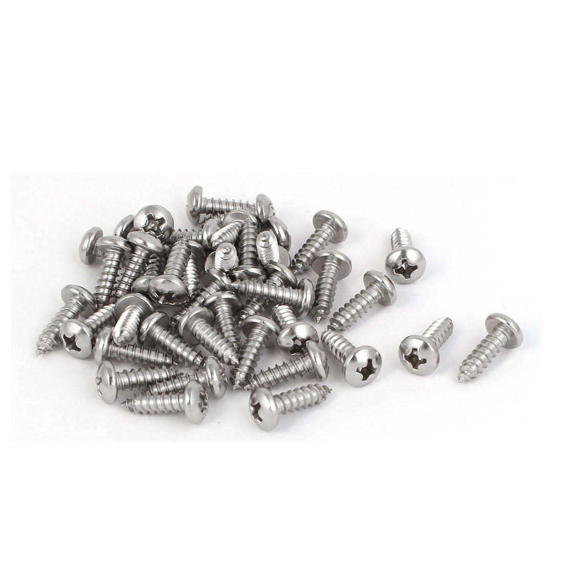 Harfington M3.9x13mm 316 Stainless Steel Phillips Pan Head Self Tapping Screws Bolts 40pcs