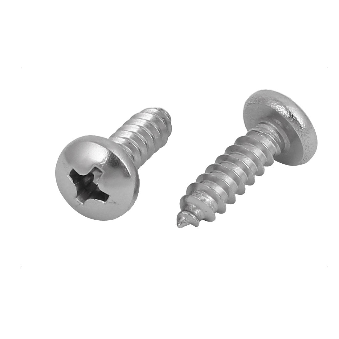 Harfington M4.8x16mm 316 Stainless Steel Phillips Pan Head Self Tapping Screws Bolts 25pcs