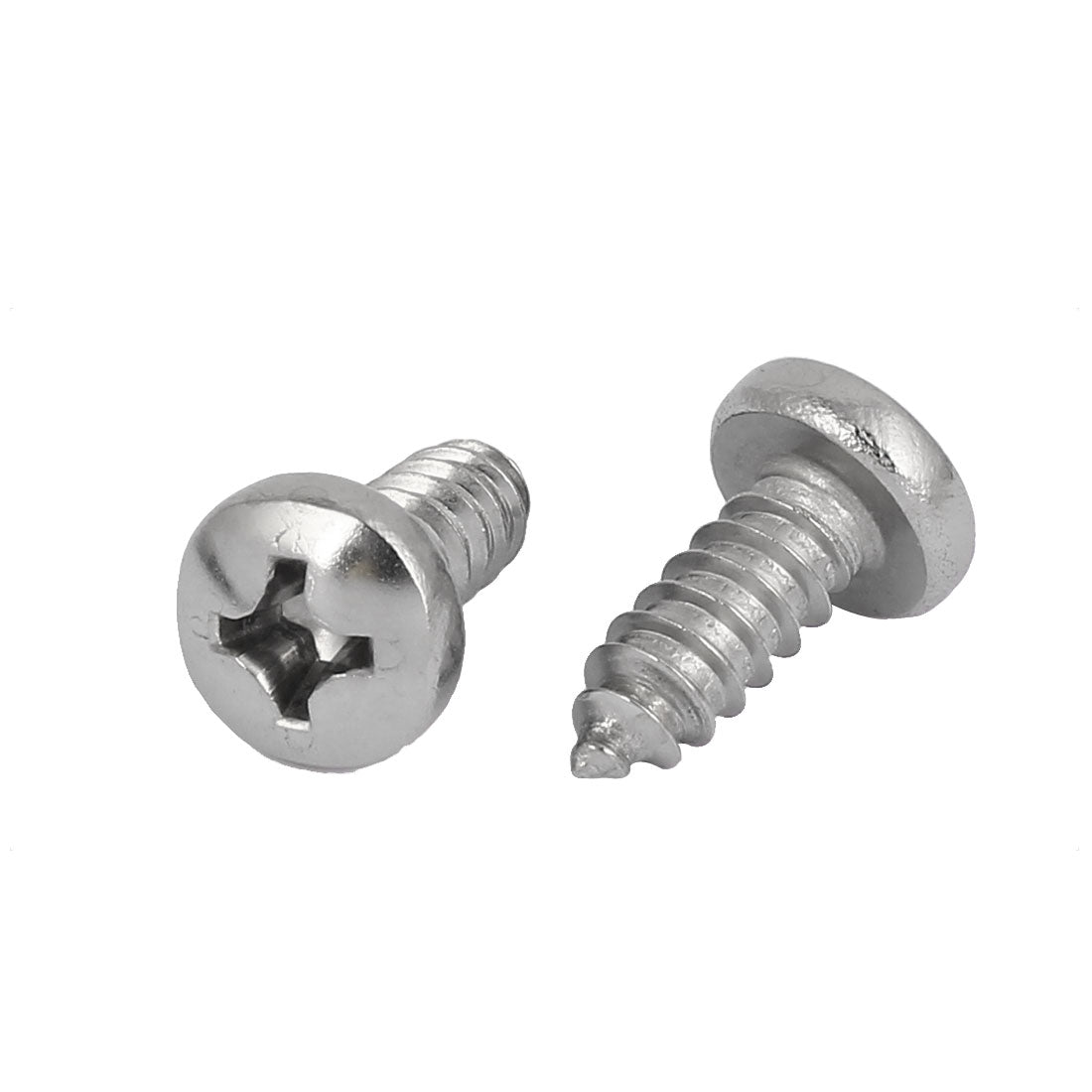Harfington M6.3x16mm 316 Stainless Steel Metric Phillips Pan Head Self Tapping Screws 10pcs