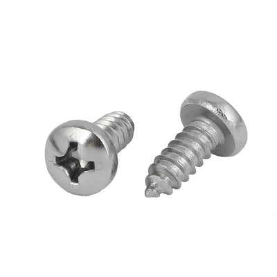 Harfington M6.3x16mm 316 Stainless Steel Metric Phillips Pan Head Self Tapping Screws 10pcs