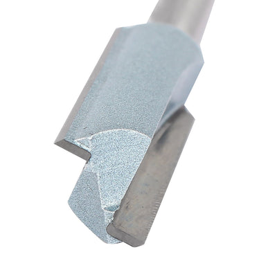 Harfington 1/4" x 1/2" Carbide Tipped Double Flute Straight Router Bit Wood Cutting Tool