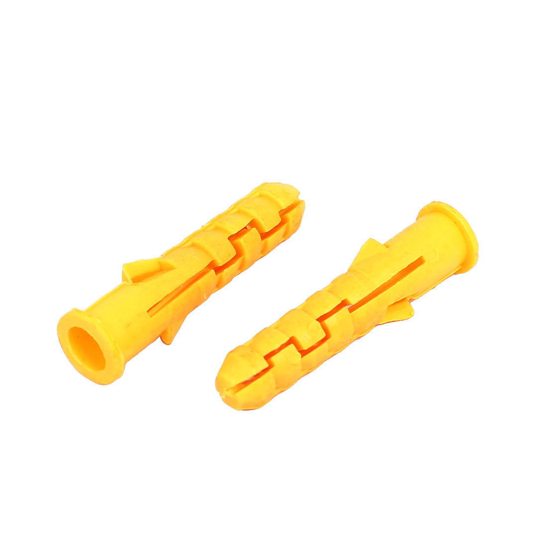 Harfington 8mmx38mm Plastic Expansion Nail Wall Anchor Screw Yellow 200pcs