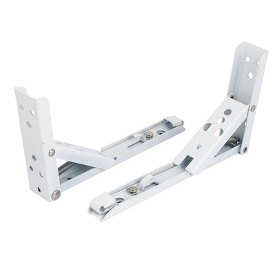 Harfington 195mm x 110mm Folding Spring Wall Mounted Shelf Bracket Brace Support 2pcs
