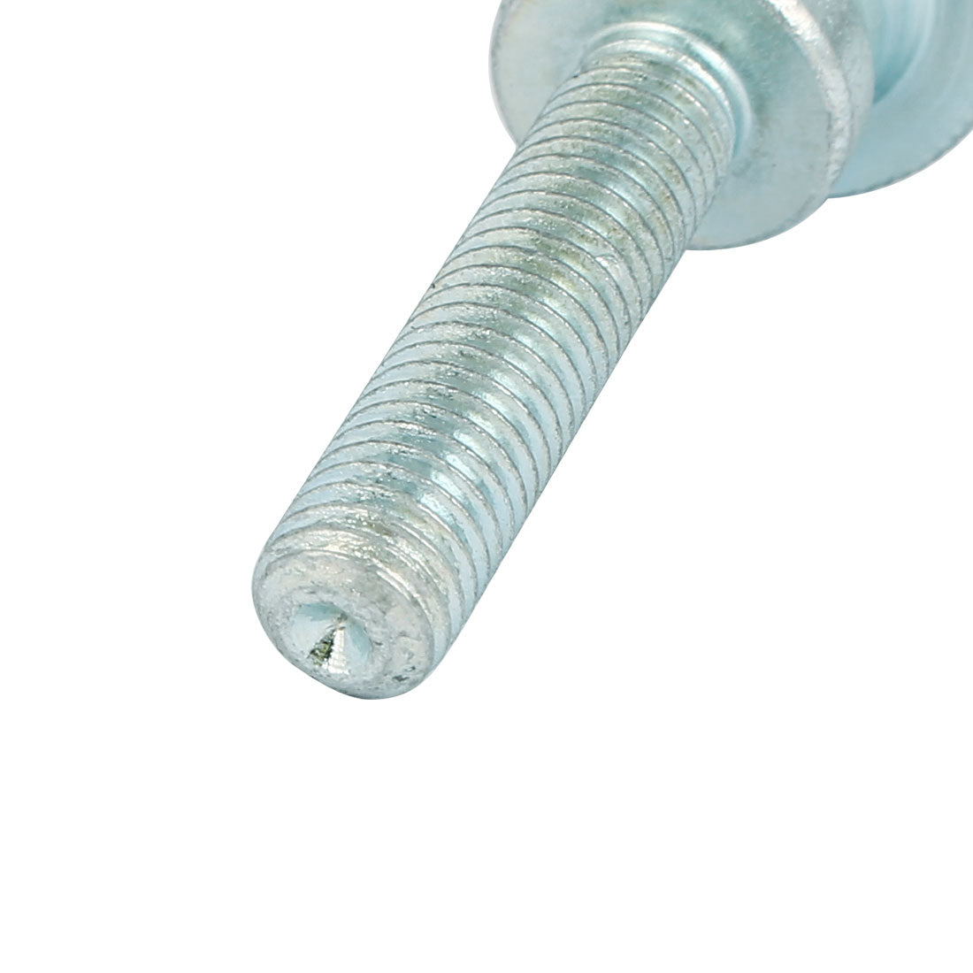 Harfington M8x35mm Carbon Steel Step Hand Screw Flat Knurled Head Thumb Screws Bolts 2pcs