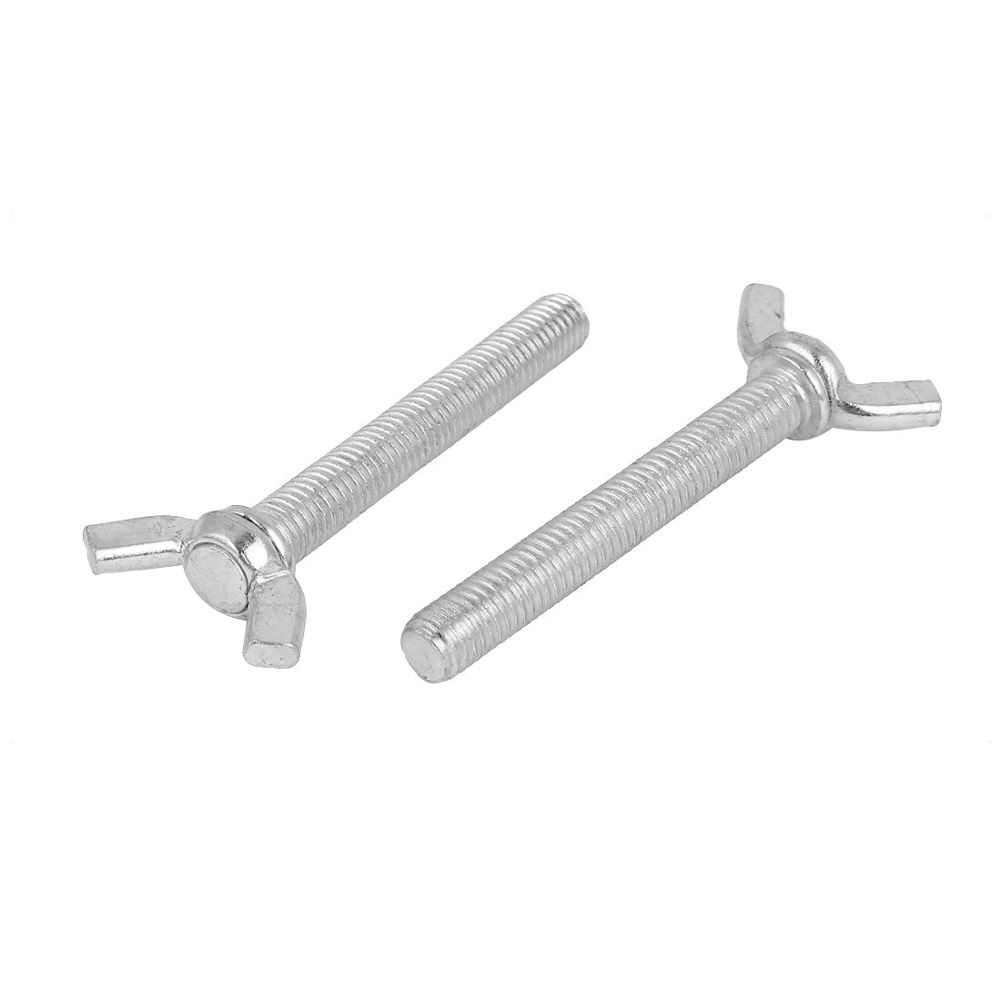 Harfington 5pcs Metric M8x60mm 1.25mm Pitch Carbon Steel Wing Bolt Butterfly Screw