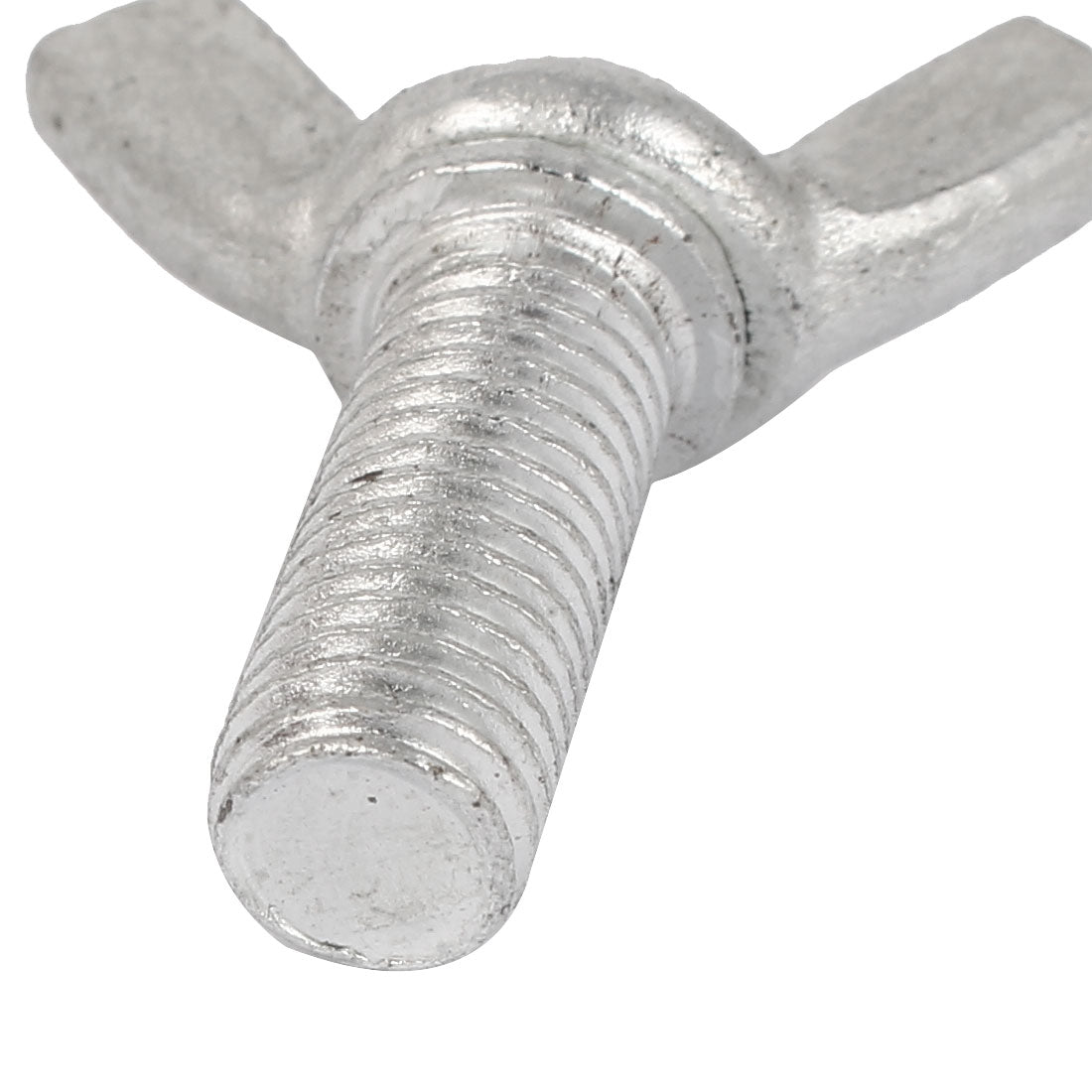 Harfington Carbon Steel Wing Bolt Wingbolt Nut Butterfly Screw Silver Tone M10x25mm 4pcs