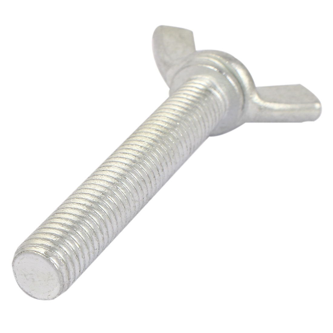 Harfington Carbon Steel Wing Butterfly Screw Bolt Silver Tone M10x60mm 4pcs