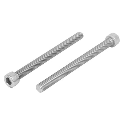 Harfington M10 x 120mm 304 Stainless Steel Hex Socket Head Cap Screws DIN912 5PCS