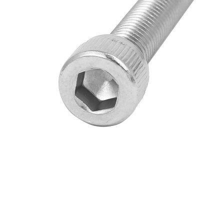 Harfington M10 x 120mm 304 Stainless Steel Hex Socket Head Cap Screws DIN912 5PCS