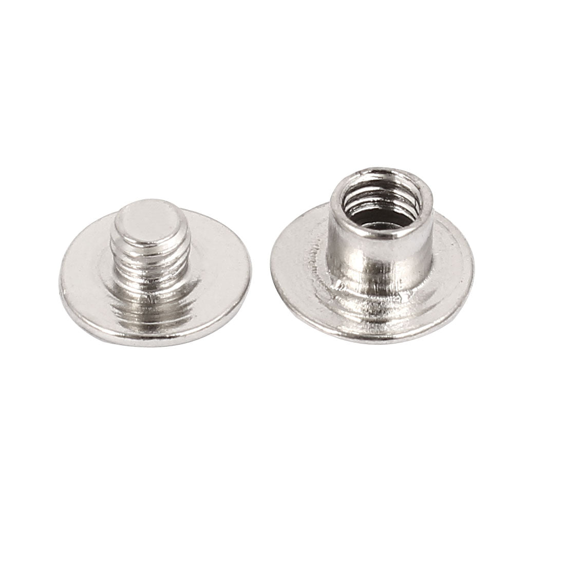 Harfington M5x4mm Photo Albums Scrapbook Metal Binding Screw Post Silver Tone 200 Pcs