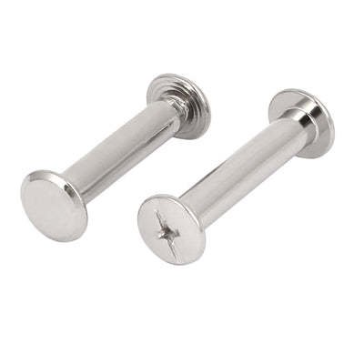 Harfington M5x25mm Binding Chicago Screw Post 100pcs for Photo Albums Scrapbook