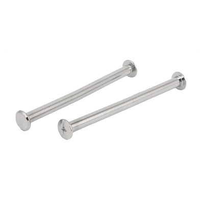 Harfington Scrapbook Photo Albums Metal Binding Screws Bolts M5 x 70mm 20 Pcs