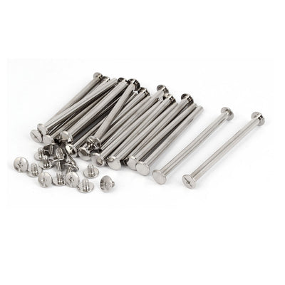 Harfington Scrapbook Photo Albums Metal Binding Screws Bolts M5 x 70mm 20 Pcs