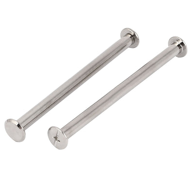 Harfington Scrapbook Photo Albums Binding Screws Posts M5 x 75mm 20 Pcs