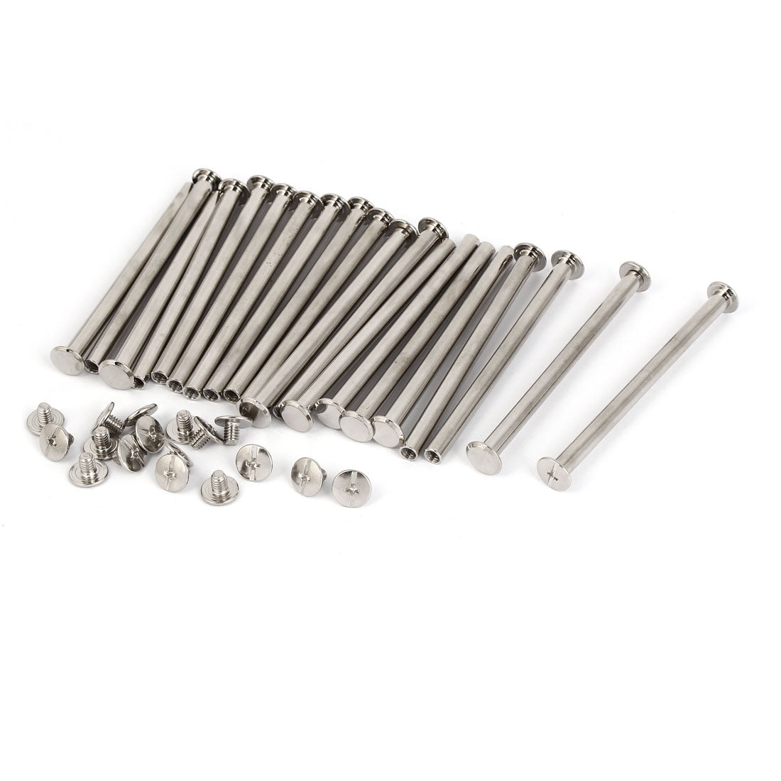 Harfington Scrapbook Photo Albums Binding Screws Posts M5 x 75mm 20 Pcs