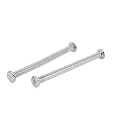 Harfington M5 x 90mm Metal Scrapbook Leather Binding Screws Posts 20 Pcs