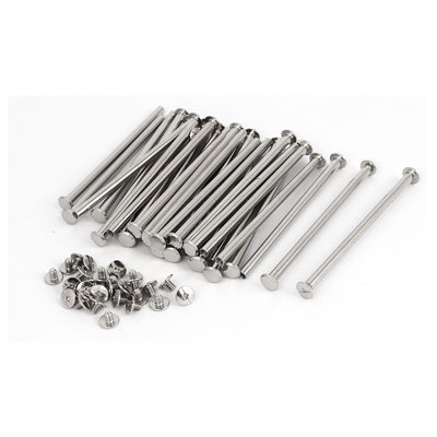Harfington M5x95mm Binding Chicago Screw Post 30pcs for Photo Albums Scrapbook