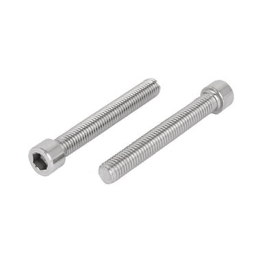 Harfington M8 x 60mm 68mm Length Stainless Steel Hex Socket Head Cap Screw Bolt 8pcs