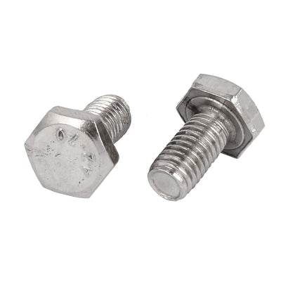 Harfington M8 x 16mm Stainless Steel Fully Thread Hex Hexagon Screws Bolts DIN 933 20PCS