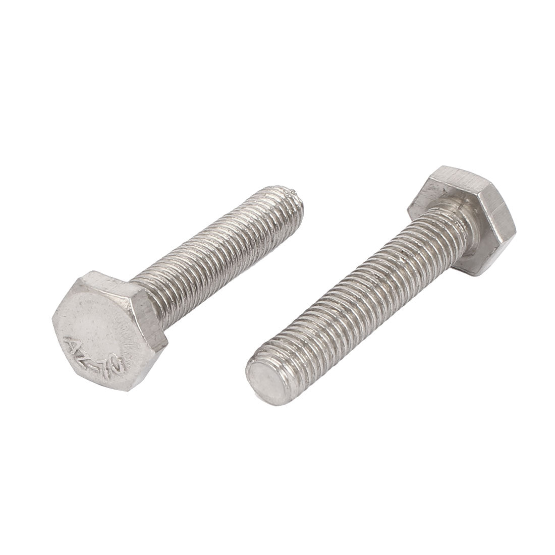 Harfington M10 x 50mm 1.5mm Pitch Stainless Steel Hex Hexagon Screws Bolts DIN 933 10PCS