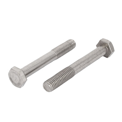Harfington M12 x 110mm Stainless Steel External Hex Drive Hexagonal Head Screws Bolts 5PCS