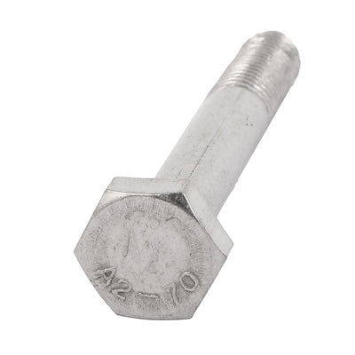 Harfington M12 x 110mm Stainless Steel External Hex Drive Hexagonal Head Screws Bolts 5PCS