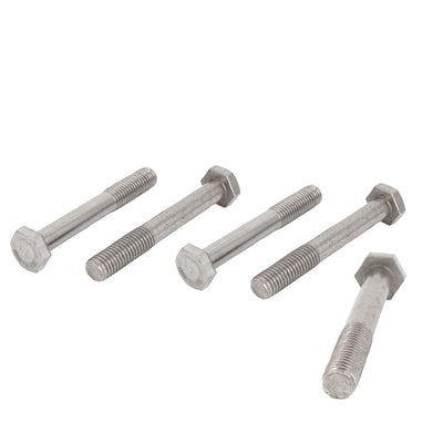 Harfington M12 x 110mm Stainless Steel External Hex Drive Hexagonal Head Screws Bolts 5PCS