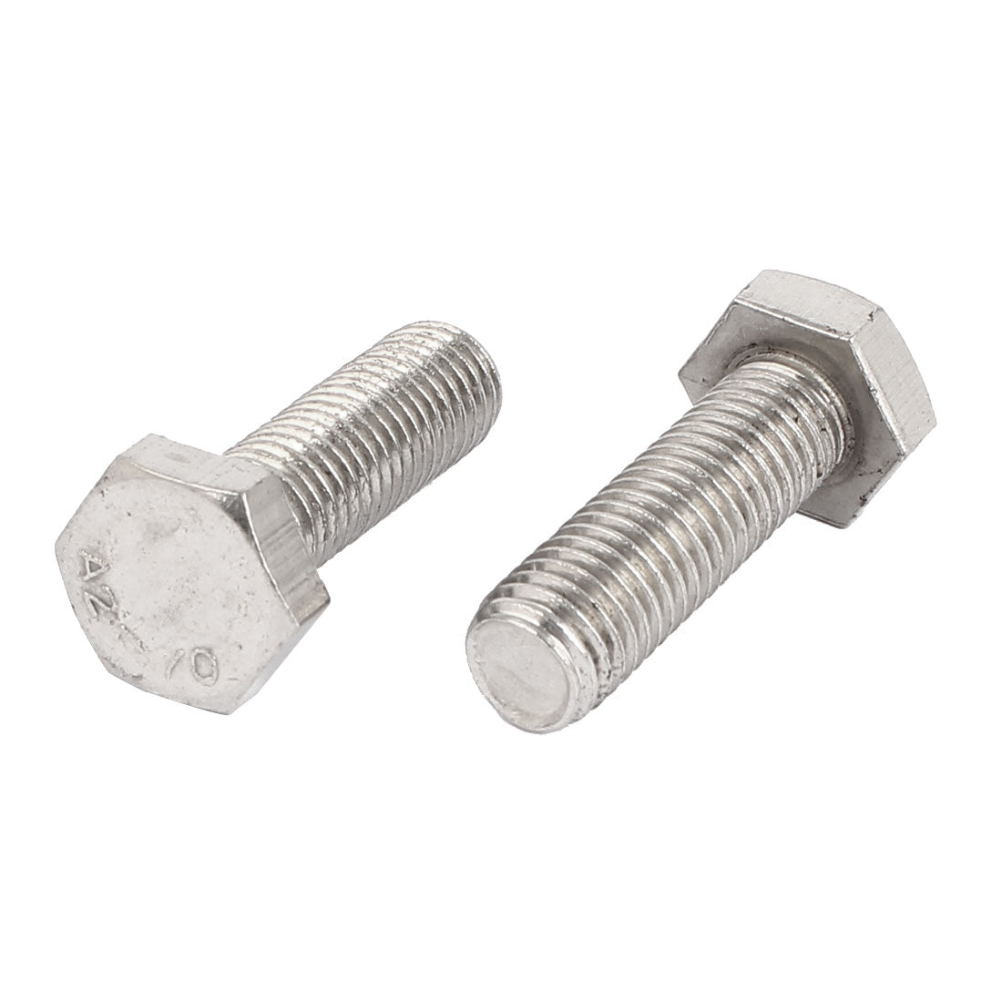 Harfington M14 x 45mm Stainless Steel Fully Thread Fasteners Hex Hexagon Screws Bolts 2PCS