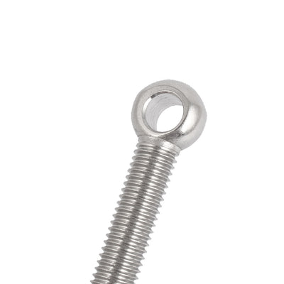 Harfington M10 x 60mm 304 Stainless Steel Machinery Shoulder Lifting Eye Bolt 2 Pcs