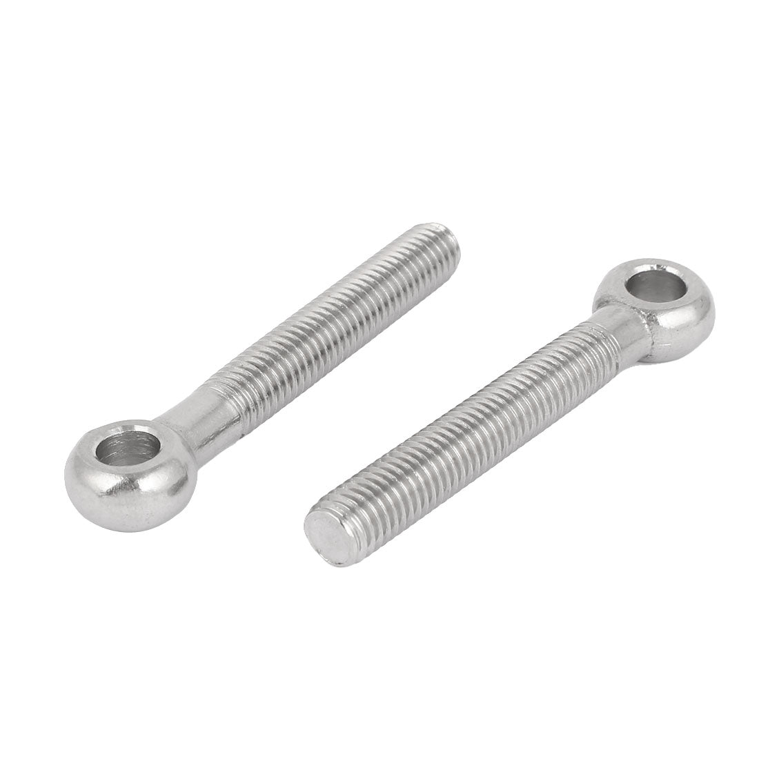 Harfington M10 x 70mm 8.5mm Eye Inner Dia 304 Stainless Steel Swing Bolt Silver Tone 2pcs