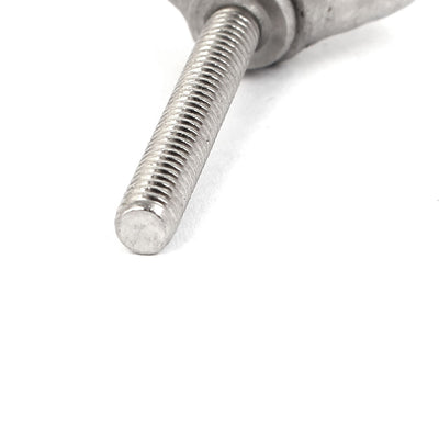 Harfington 304 Stainless Steel Butterfly Wing Nut Screw Silver Tone M4 0.7mm Pitch 5pcs