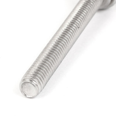 Harfington 304 Stainless Steel Wing Bolt Butterfly Screw Fastener M6 x 50mm Thread 5pcs