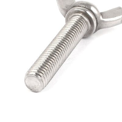 Harfington 304 Stainless Steel Wing Butterfly Thumb Screw Metric M8 5pcs