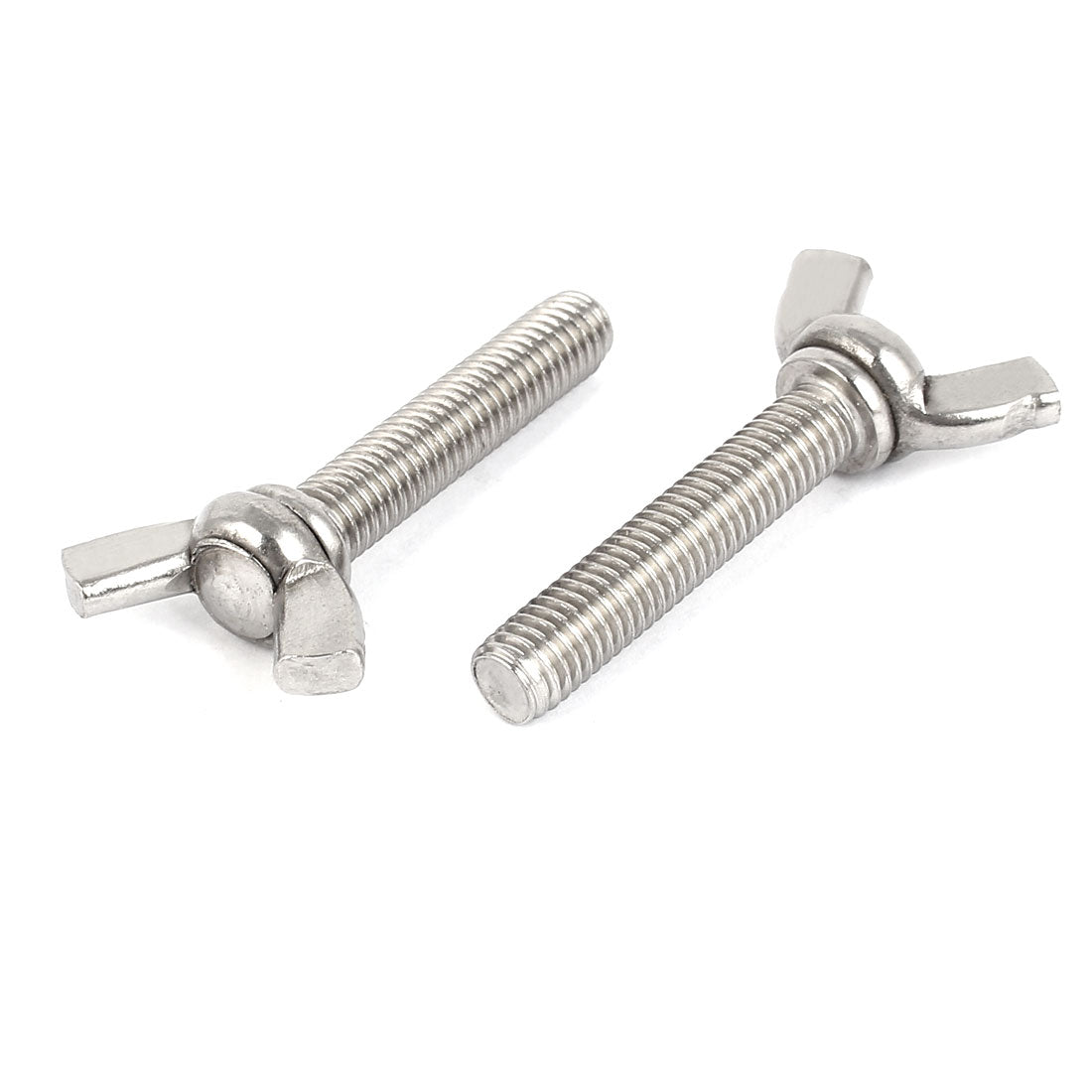 Harfington 304 Stainless Steel Wing Butterfly Thumb Screw Metric M8 5pcs