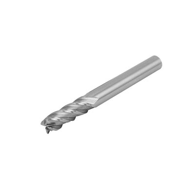 Harfington 1/4" Cutting Dia 4 Spiral Flutes Straight Shank Cutter Tool HSS-AL End Mill Bit 2pcs