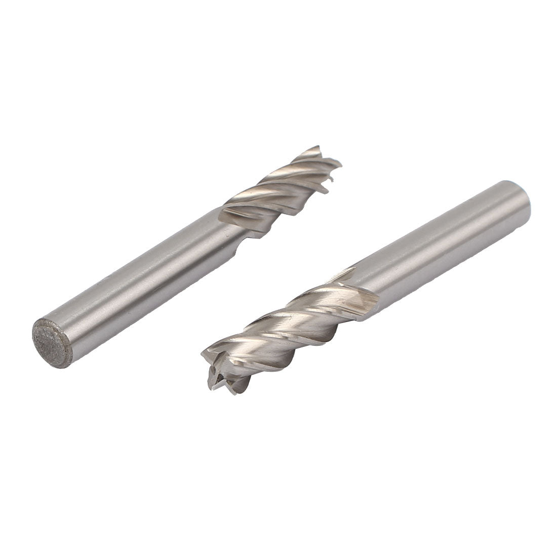 Harfington 5/16" Cutting Dia 4 Spiral Flutes Straight Shank Cutter Tool HSS-AL End Mill Bit 2pcs