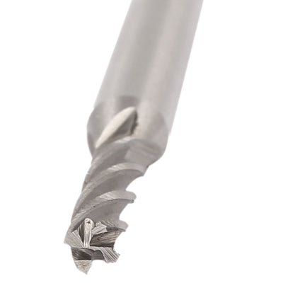 Harfington 1/8" Cutting Dia 4 Flutes Straight Shank HSS-AL End Mill Router Bit 2pcs