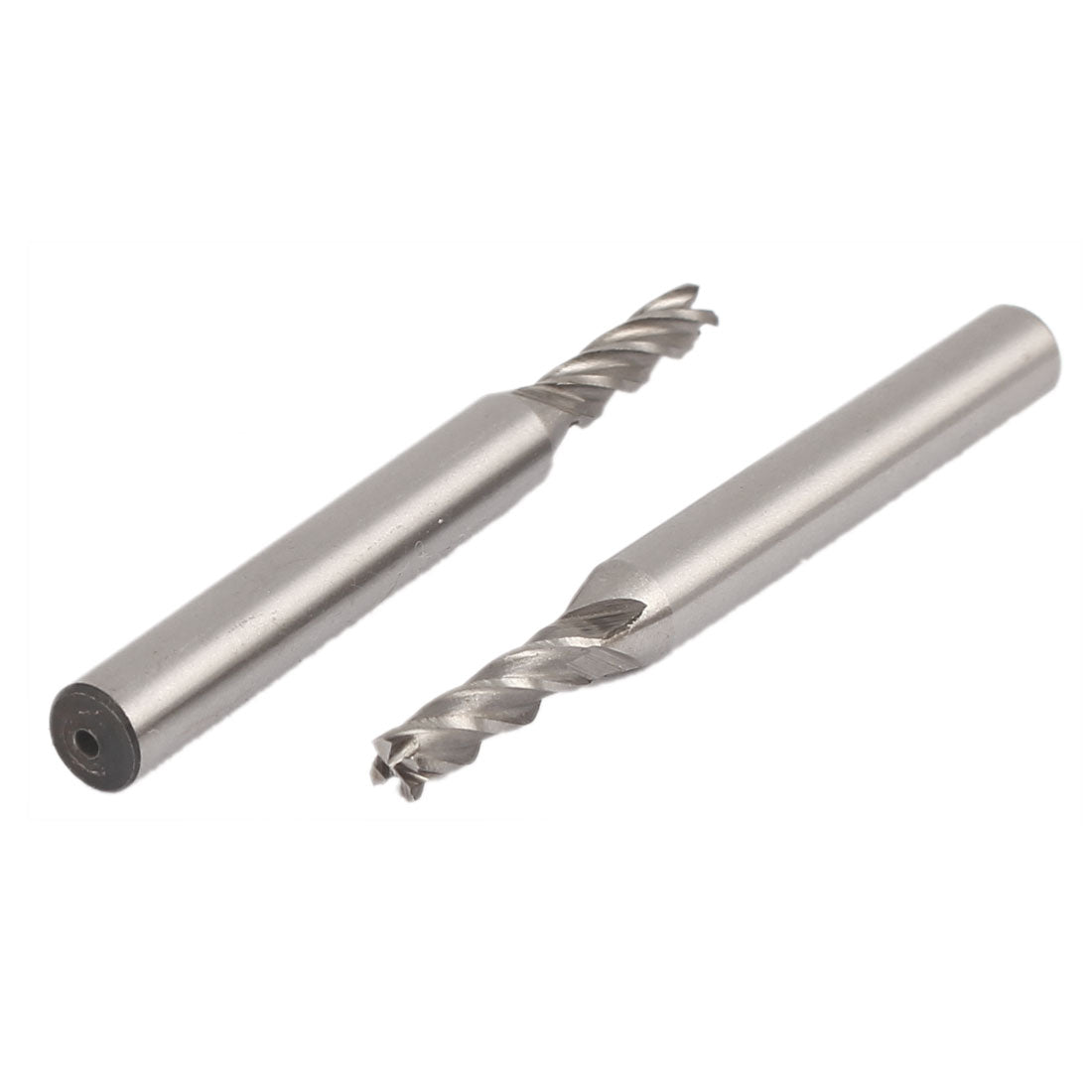 Harfington 1/8" Cutting Dia 4 Flutes Straight Shank HSS-AL End Mill Router Bit 2pcs