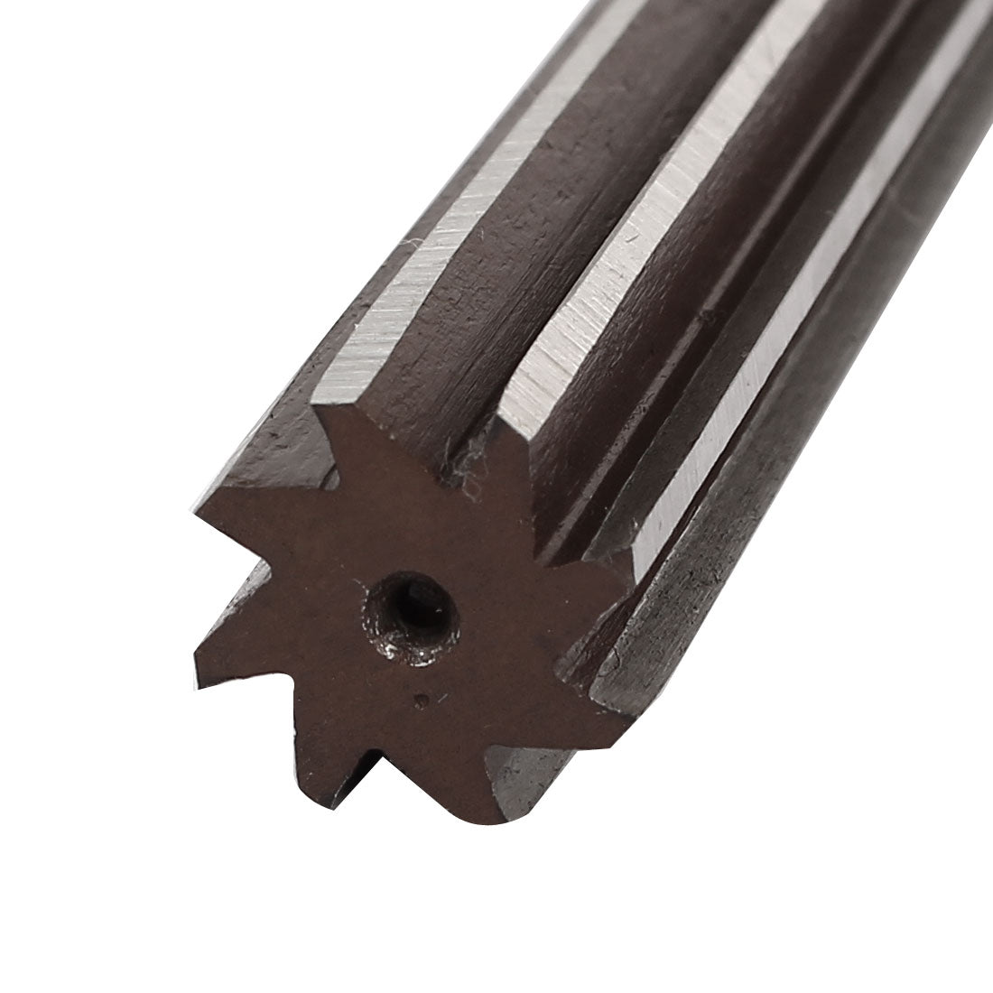 Harfington 18 mm Schneiddurchmesser, 8 Nuten, gerader Schaft, Werkzeugstahl, Handreibahle, 175 mm lang