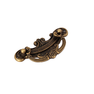 Harfington Uxcell Zinc Alloy Vintage Style Pull Handle Knob Bronze Tone for Cabinet Drawer