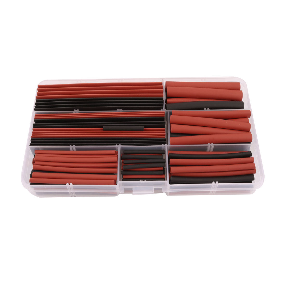 Harfington 150pcs Insulated Heat Shrink Tubing Shrinkable Tube Sleeving Wrap Black Red