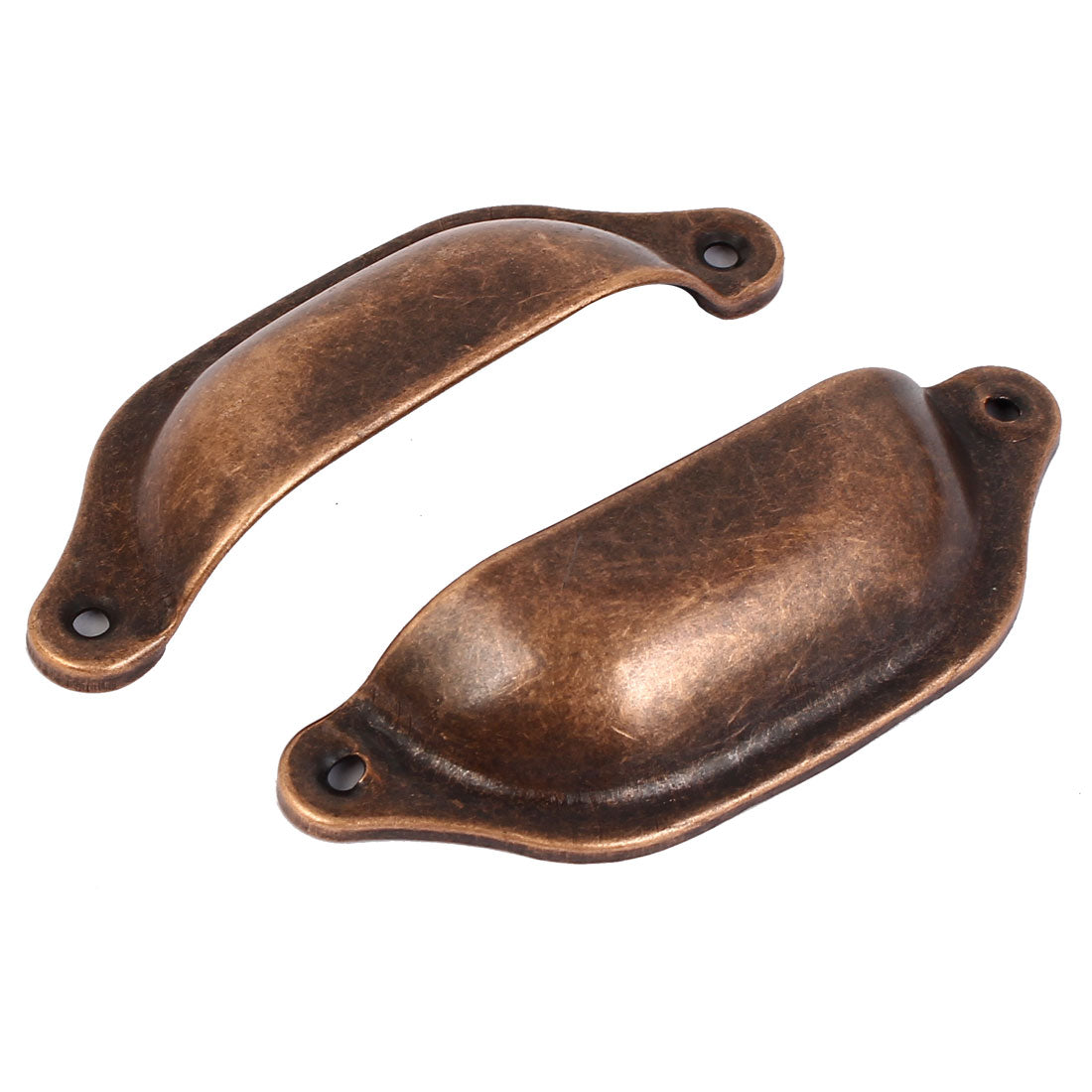 uxcell Uxcell Cupboard Wardrobe Drawer Metal Handle Pull Knob Copper Tone 96 x 32 x 15mm 5pcs