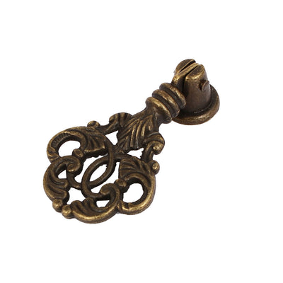 uxcell Uxcell Wooden Drawer Jewelry Storage Box Alloy Pull Handles Bronze Tone 2 Pcs