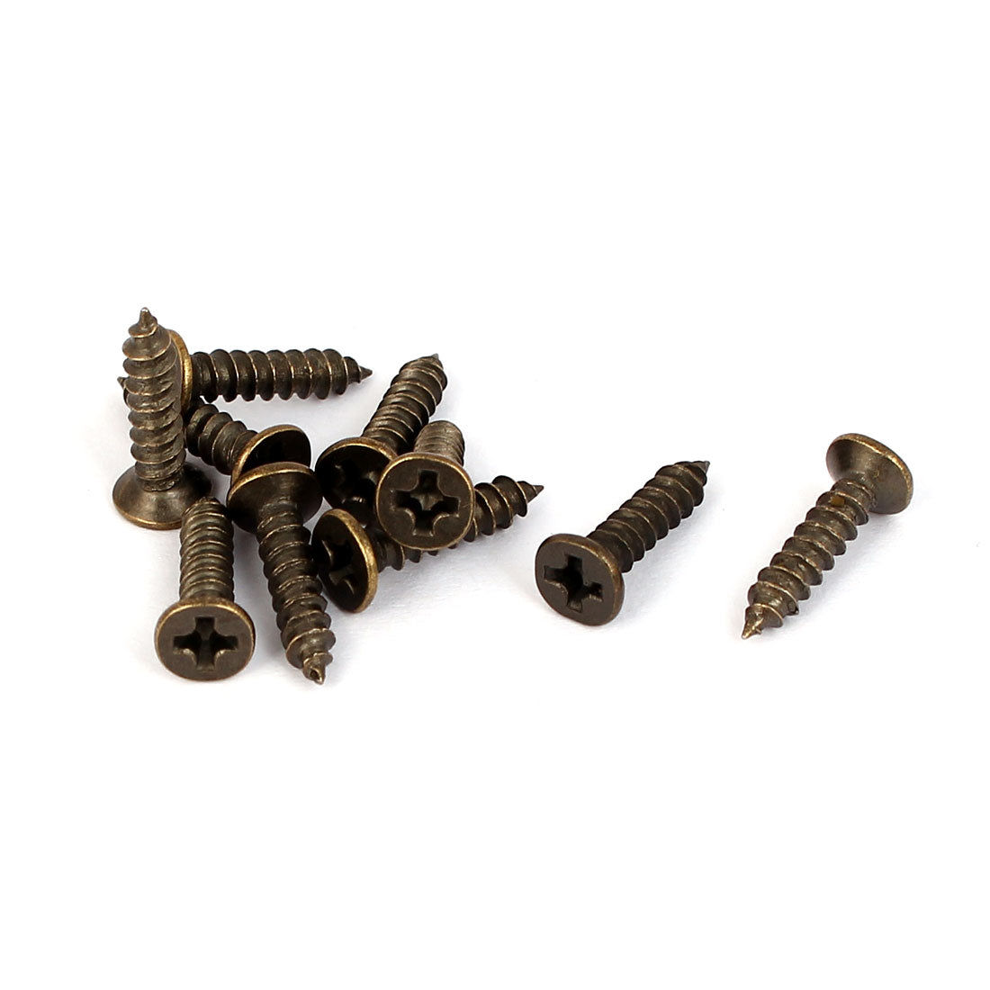 uxcell Uxcell 82mm Long Screw Mounted Metal Pull Handles Brass Tone 5 Pcs for Furniture