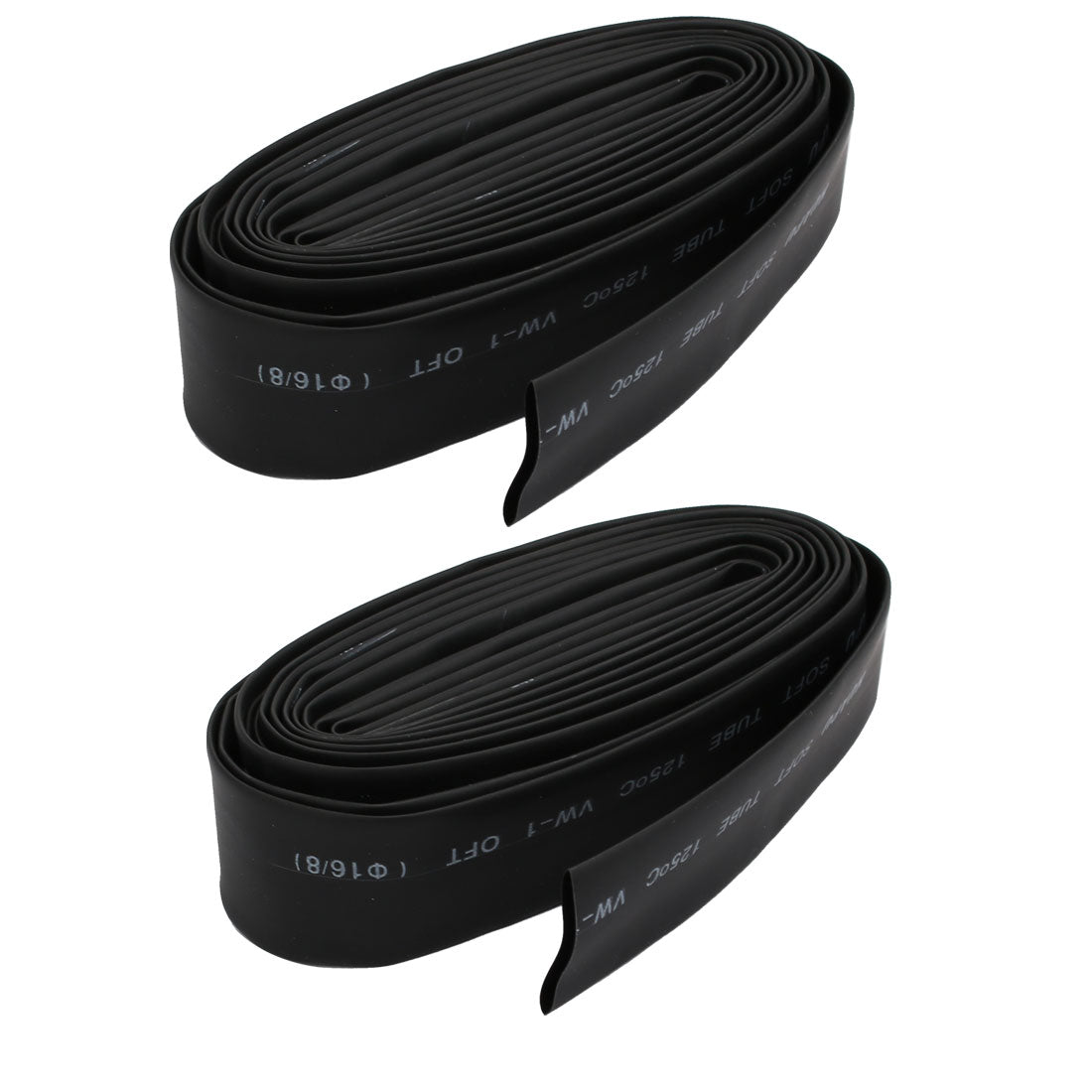 Harfington 16mm Dia 3.7M Length Ratio 2:1 Heat Shrinkable Tube Shrink Tubing Wire 2pcs