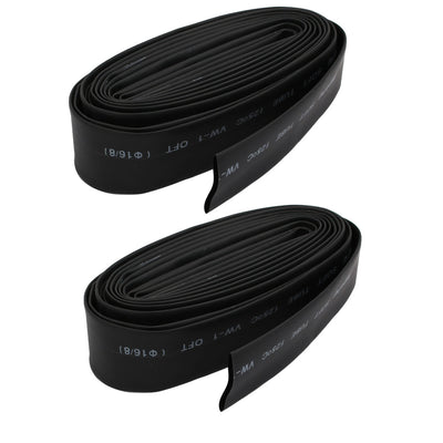 Harfington 16mm Dia 3.7M Length Ratio 2:1 Heat Shrinkable Tube Shrink Tubing Wire 2pcs