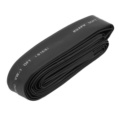 Harfington 16mm Dia 2:1 Ratio Heat Shrink Tube Wire Wrap Cable Sleeve Tubing 5.8M Length