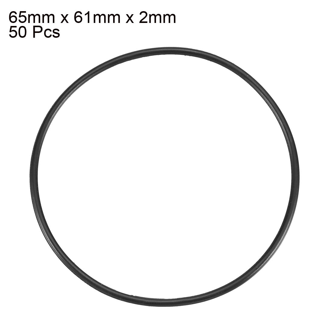 Harfington Nitrile Rubber O-Rings, Metric Buna-N Sealing Gasket 50Pcs