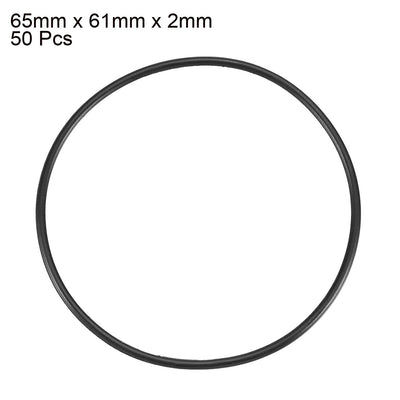 Harfington Nitrile Rubber O-Rings, Metric Buna-N Sealing Gasket 50Pcs